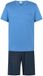 Mey Shortama Ocean Blue Heren Katoen XXL Gestipt
