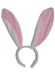 Merkloos Konijn / Haas Oren op Diadeem - Bunny Oortjes Haarband - Wit / Roze - Dames