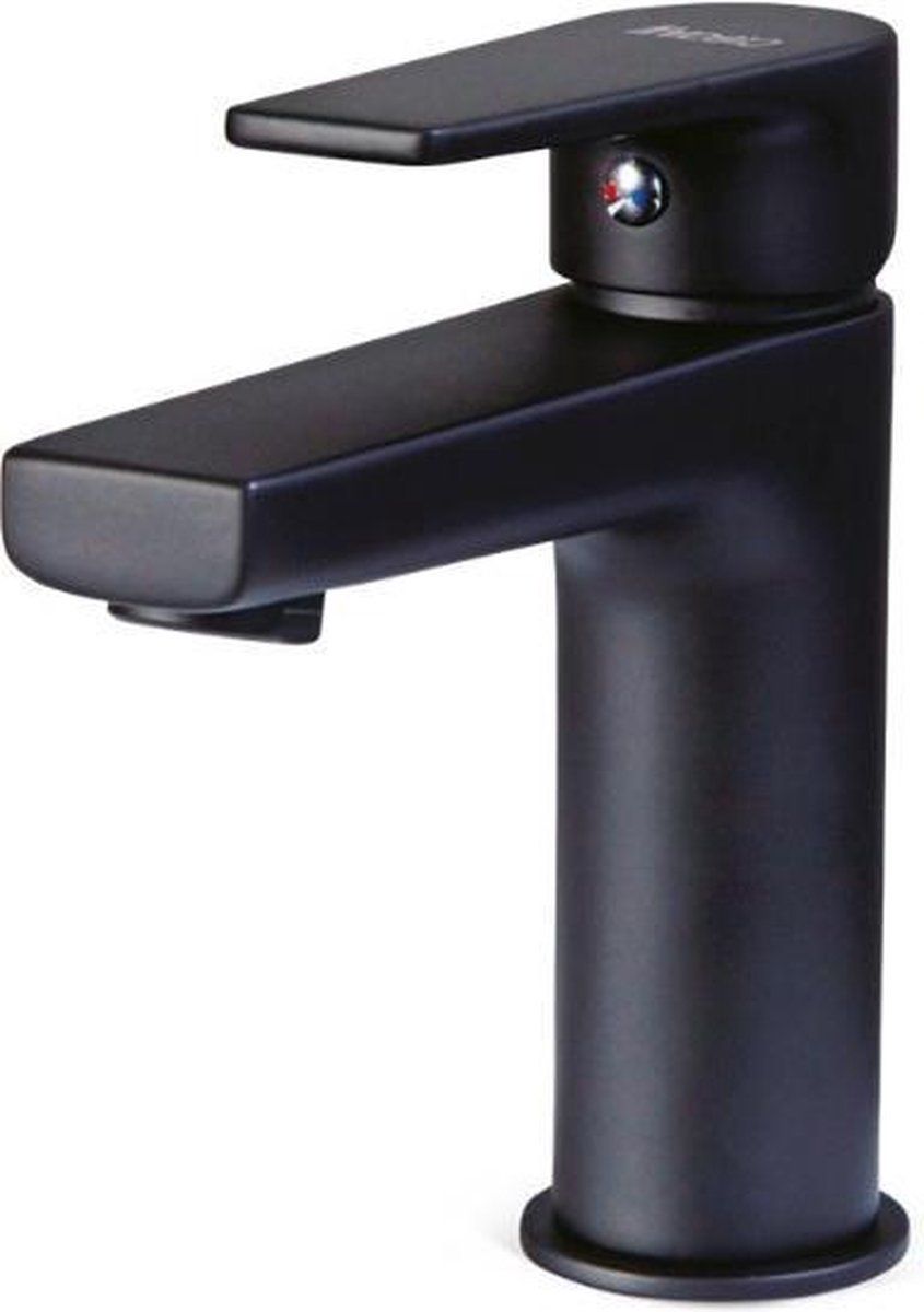 Creavit Sharp Wastafelkraan Zwart | Waterbesparing | Mat Zwart