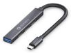 sonero S-UH110-010 interface hub USB 3.2 Gen 1 (3.1 Gen 1) Type-C 5000 Mbit/s Zwart, Grijs
