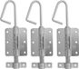 Amig Verrou à glissière vertical/loquet - 3x - acier - 25 x 6.2cm - zingué - argent - clôture - portail