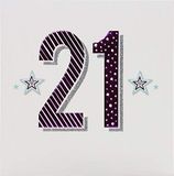 Milestone ZIZI Cards Milestone Age Verjaardagskaartleeftijd 21-138 mm vierkante inch