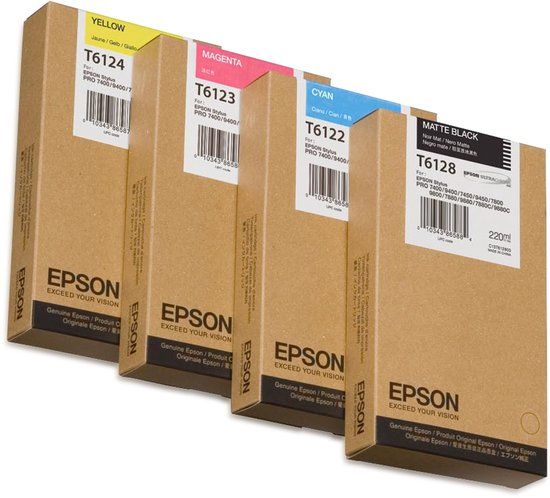 Epson C13T61280N Mat Zwart Origineel XL cartridge 220 ml