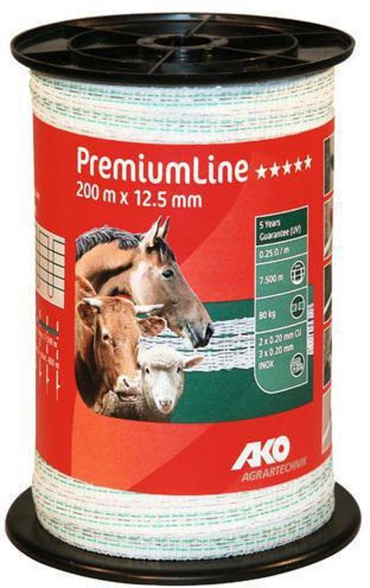 AKO Lint Premiumline wit-groen 12,5mm 200mtr