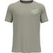 Odlo Essential Print Hardloopshirt Heren-Kaki, Maat S