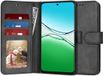 Techsuit Diary Book Wallet Case voor Oppo A5 Pro - Zwart