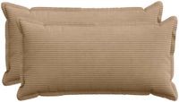 vidaXL - Kussensloop - 2 stuks - Bruin - 40 x 70 cm