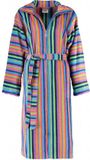 Cawö korte dames badjas velours met rits multicolor maat 38