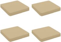 vidaXL - 4-Piece Zitkussens VUGHT Beige Polyester
