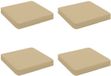 vidaXL - 4-Piece Zitkussens VUGHT Beige Polyester