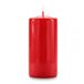 Cereria Di Giorgio - Gelakte kaars - rood - 7x15 cm - 85 uur brandduur - met geschenkzakje