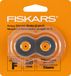 Fiskars Titanium reservemesjes voor papiersnijder, zilver/oranje