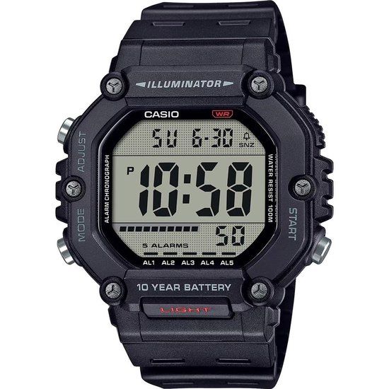 Casio Collection AE-1600H-1AVEF Digital Watch - Black - 47 mm