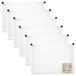 eco-eco A5 50% gerecycled uitbreidende rits uitbreidende bestandsportefeuille, helder (Pack van 6), eco106x6CLEAR