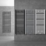 LuxeBath Badkamer radiator middenaansluiting 400x800 mm wit recht incl. montagemateriaal