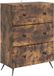 vidaXL Commode 66 x 34,5 x 90 cm Bois traité Chêne fumé