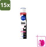 NIVEA 15 x Vaporisateur Invisible Black & White Original - 250 ml