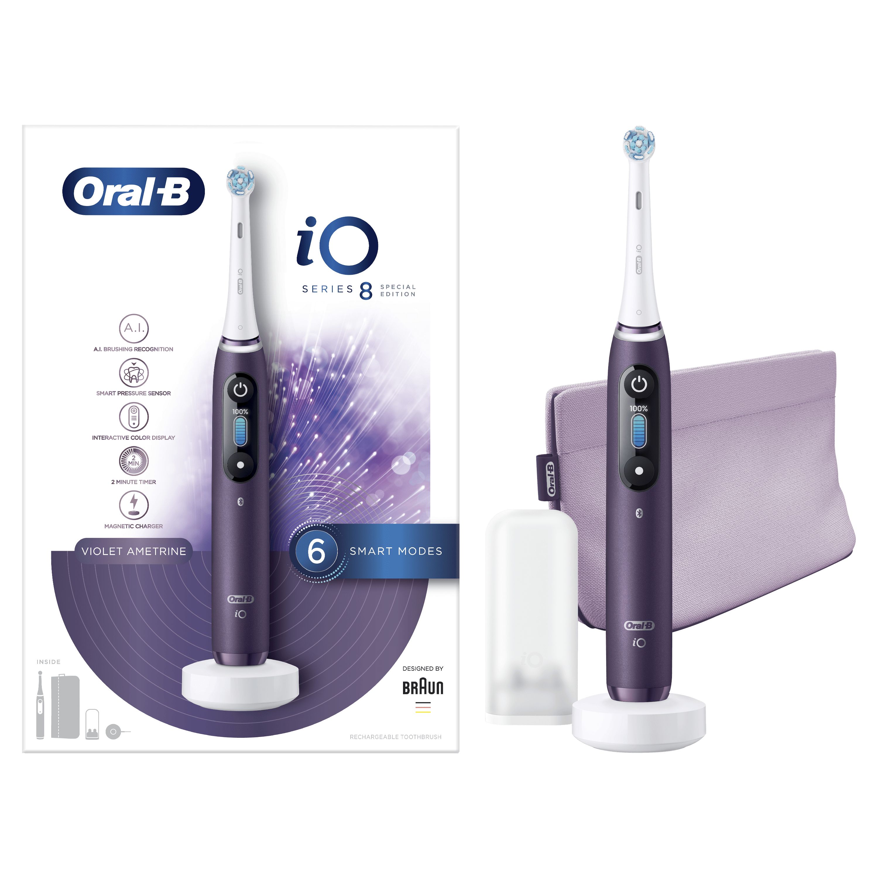 Oral-B iO - 8 Elektrische Tandenborstel - Paars