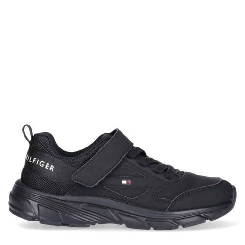 Tommy Hilfiger imitatieleren sneakers - zwart