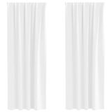 vidaXL Blackout Gordijnen met Ringen 2 st Zuiver Wit 225 x 140 cm