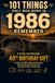 101 Things Only Men Born in 1986 Remember
