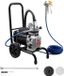 Latios Pulvérisateur de peinture sans air - Pulvérisateur à membrane - Moteur 1100 W - Pression 15,17 MPa (152 bar) - Tuyau haute pression 10 m - Sur roues - Avec aiguille de nettoyage et brosse - Pour intérieur et extérieur