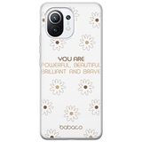 ERT GROUP mobiel telefoonhoesje voor Xiaomi 11 origineel en officieel erkend Babaco patroon Positive vibes 003 optimaal aangepast aan de vorm van de mobiele telefoon, gedeeltelijk bedrukt