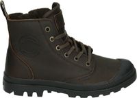 Palladium Pampa leren uniseks laarzen met ritssluiting, Bison, 43 EU