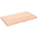 VidaXL Tafelblad 100x60x(2-6) cm onbehandeld massief eikenhout