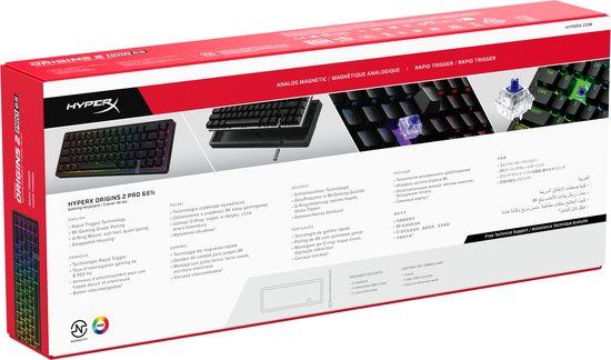 HyperX Origins 2 Pro 65 Zwart AZERTY Mechanisch