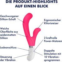 EIS Oplaadbare design-rabbit van siliconen, 20,5 cm