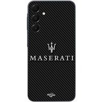 Samsung Galaxy A16 MASERTATI WIT CARBON ACHTERGROND Maniacase