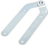 KOTARBAU® Ladderband zonder haak ladderscharnier verzinkt scharnier staande ladderband zilver ladder band opening 180 graden klapladder band topkwaliteit