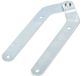 KOTARBAU® Ladderband zonder haak ladderscharnier verzinkt scharnier staande ladderband zilver ladder band opening 180 graden klapladder band topkwaliteit
