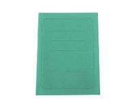 Map met 3 kleppen, bedrukt, van karton, 200 g, 25 x 33 cm, verpakking van 50 stuks, groen