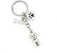 Allecto plus - Petit porte-clés mignon blanc caniche pour voiture et sac