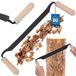 KOTARBAU® Trekmes - Schorsmes - Gesmeed Staal - 280 mm - Trekmes voor Hout - Zwart - Ergonomische Houten Handgrepen - Ontschorsingsgereedschap - Duurzaam