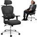 Sofotel Bureaustoel, ergonomisch, draaistoel, in hoogte verstelbaar, armleuningen, hoofdsteun, 360° wielen, micronet, talin zwart