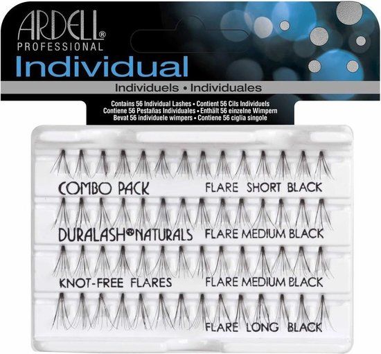 Ardell Duralash Naturals Individual Lashes Combo Black - 56 Pairs - 12mm