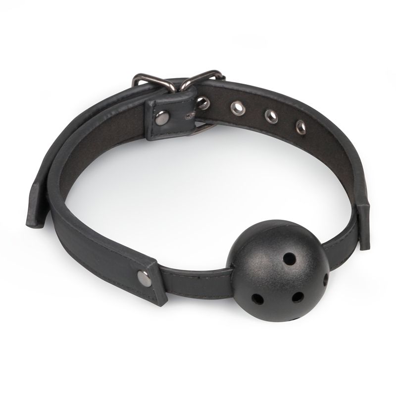 Easytoys Fetish Collection Ball gag met PVC bal - zwart