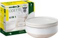 Brunner - Service de camping - Odette - 7 pièces - Mélamine - Blanc