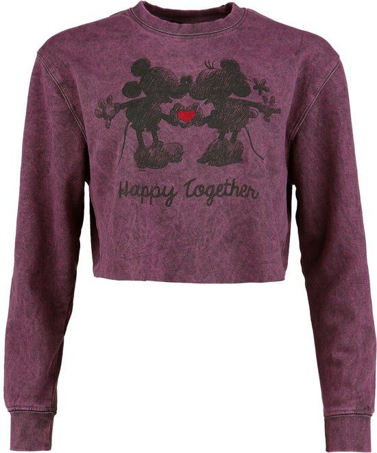 Mickey & Minnie Mouse Mickey Mouse Happy Together Dames Sweatshirts - paars - M
