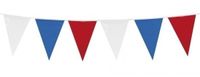 Merkloos / Sans marque Haza Vlaggenlijnen Nederland - 15x - Rood-Wit-Blauw - 10 meter - Binnen en Buiten