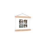 Poster personnalisé avec porte-affiche en bois - 20x20