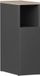 Vicco Enton Table de nuit – 20 x 59.5 cm avec 1 porte anthracite/Sonoma