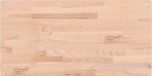 vidaXL Wastafelblad 100x50x1,5 cm massief beukenhout