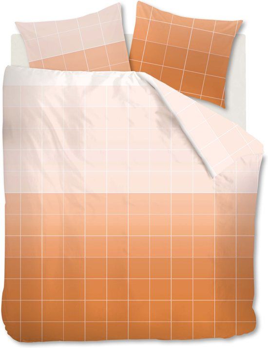Ambiante Jody Dekbedovertrek Lits-jumeaux 240x200/220 cm Nude - Katoen - Oranje