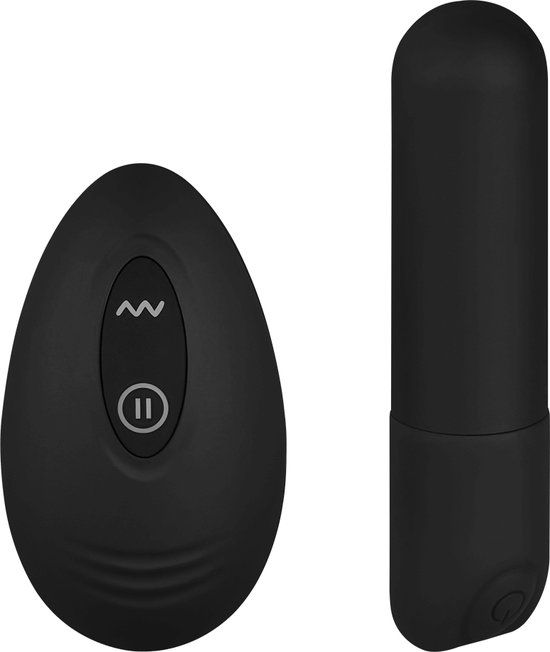 EIS, Bullet vibrator met afstandsbediening, 8,5 cm, zwart