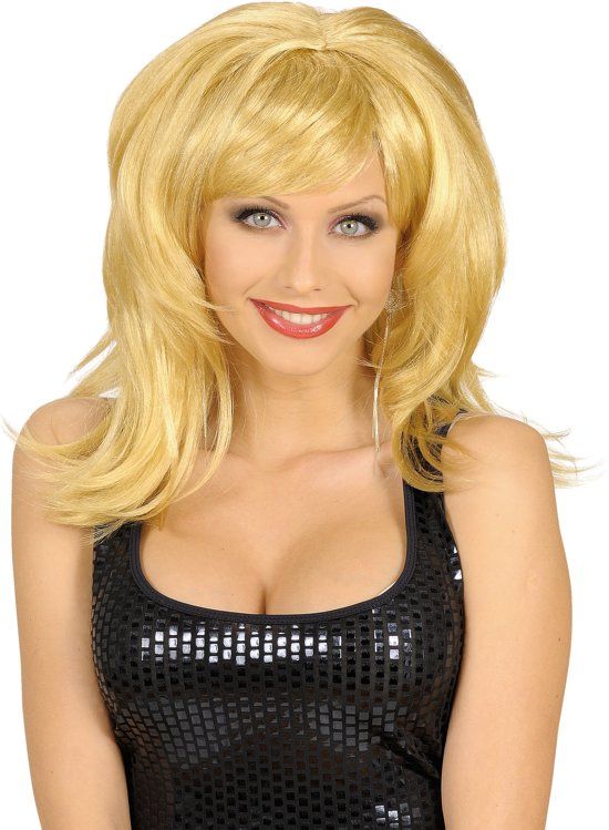 Generik Blonde damespruik - Verkleedpruik
