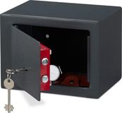 Merkloos Relaxdays Kluis Privekluis Vastzetten In Muur Of Grond - Sleutel Kluisje Mini Safe HBD Grijs 17x23x17 cm